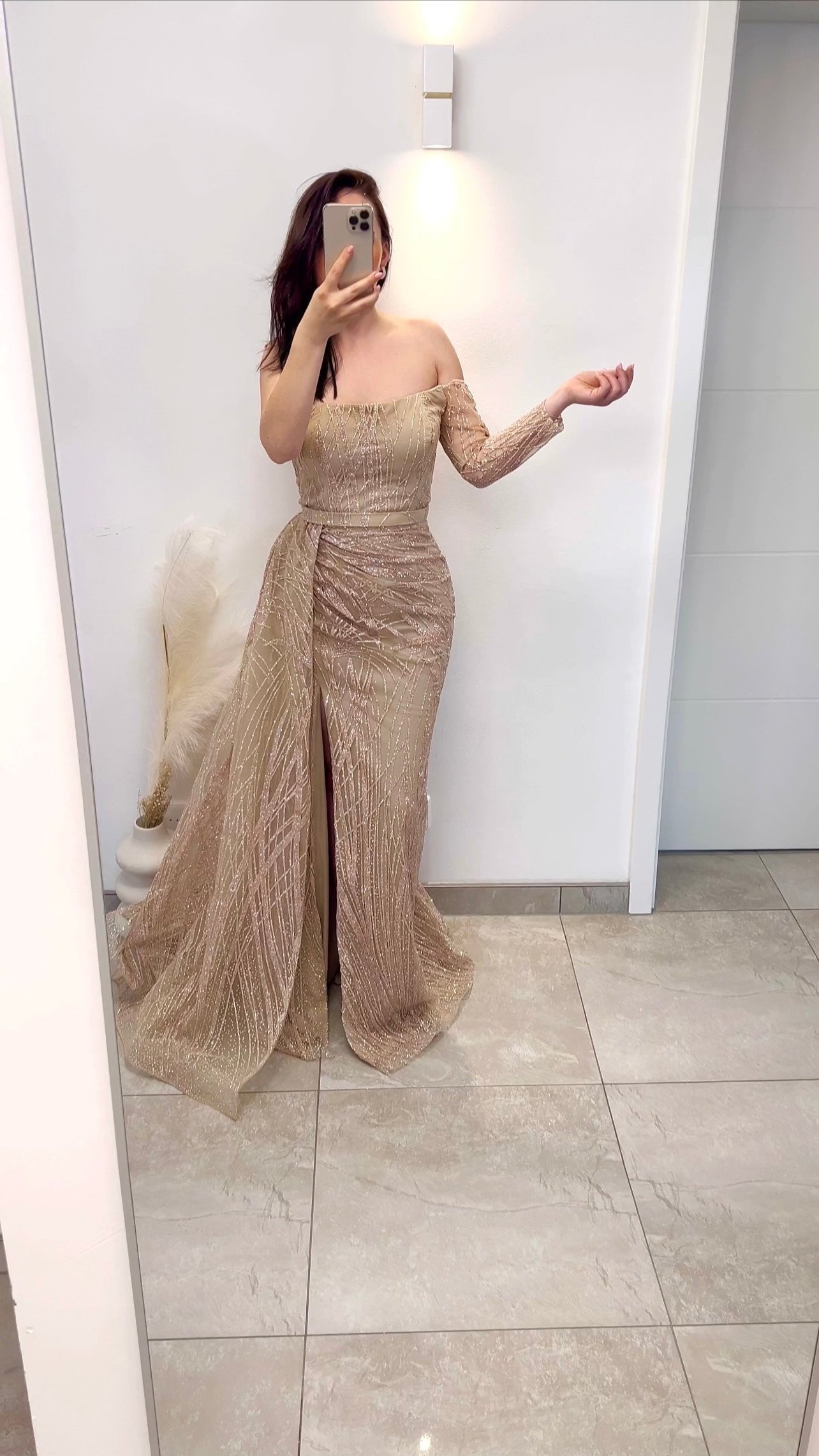 Sinem Dress Beige